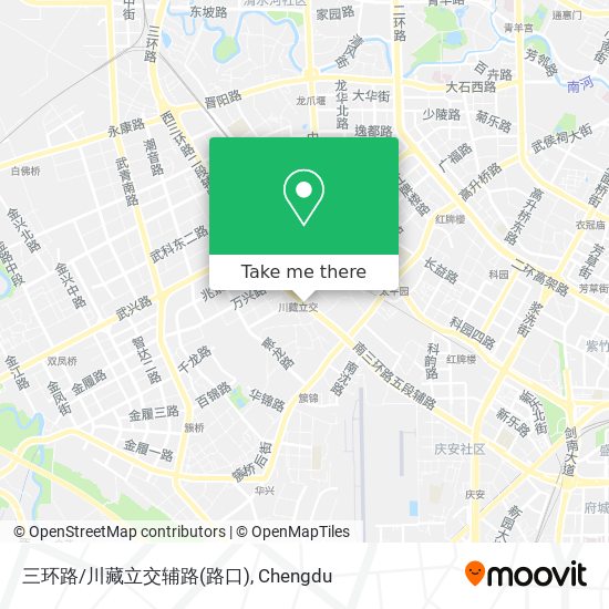 三环路/川藏立交辅路(路口) map