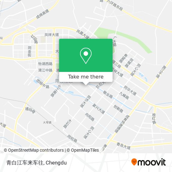 青白江车来车往 map