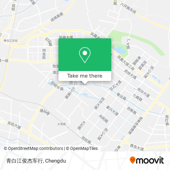 青白江俊杰车行 map