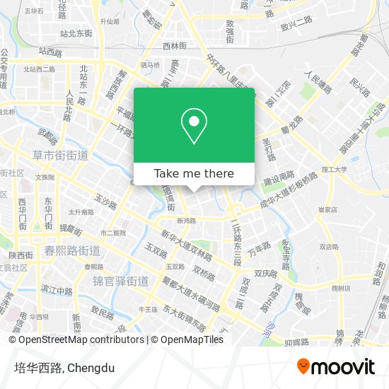 培华西路 map