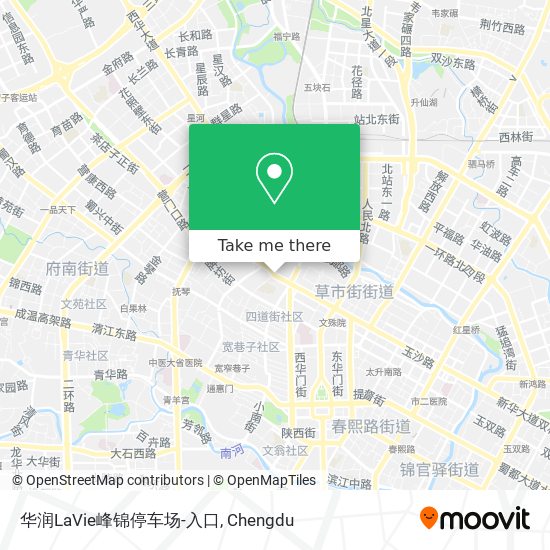 华润LaVie峰锦停车场-入口 map
