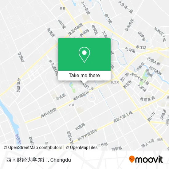 西南财经大学东门 map