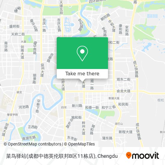 菜鸟驿站(成都中德英伦联邦B区11栋店) map