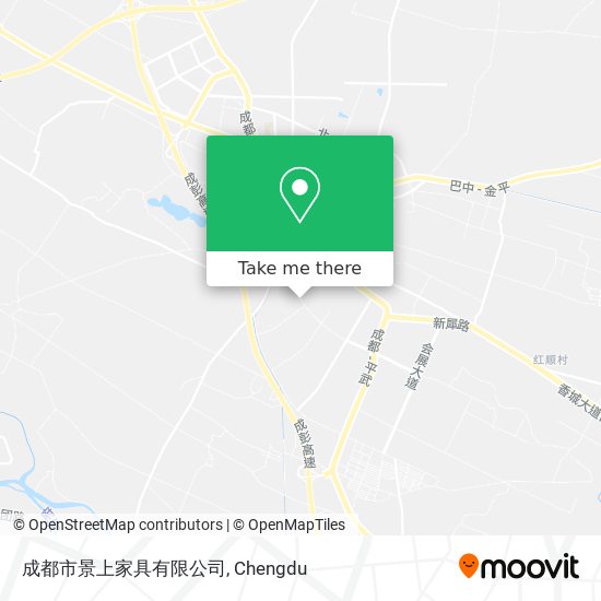 成都市景上家具有限公司 map