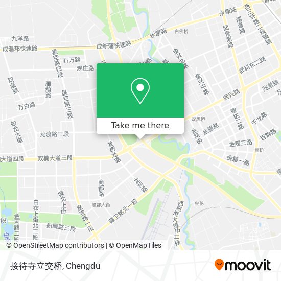 接待寺立交桥 map