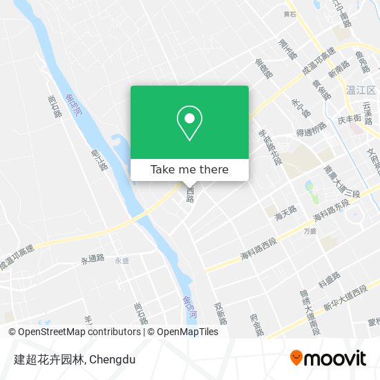 建超花卉园林 map