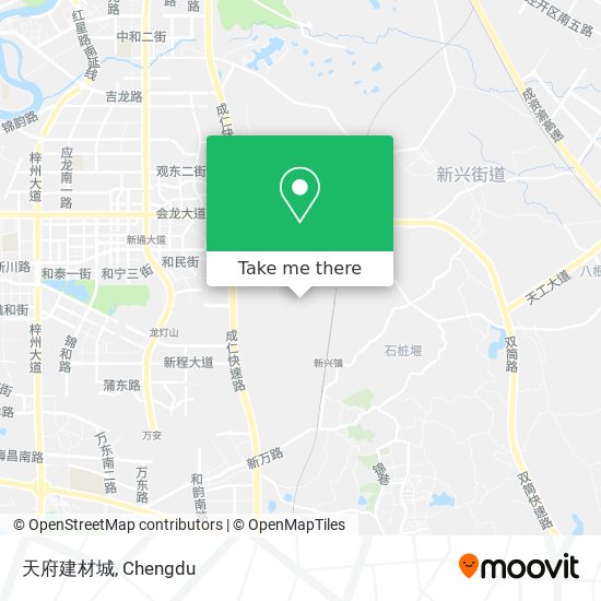 天府建材城 map