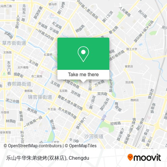 乐山牛华朱弟烧烤(双林店) map