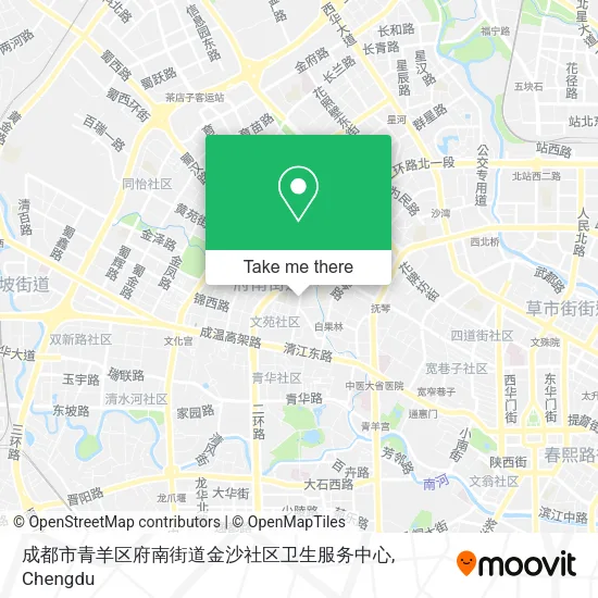 成都市青羊区府南街道金沙社区卫生服务中心 map