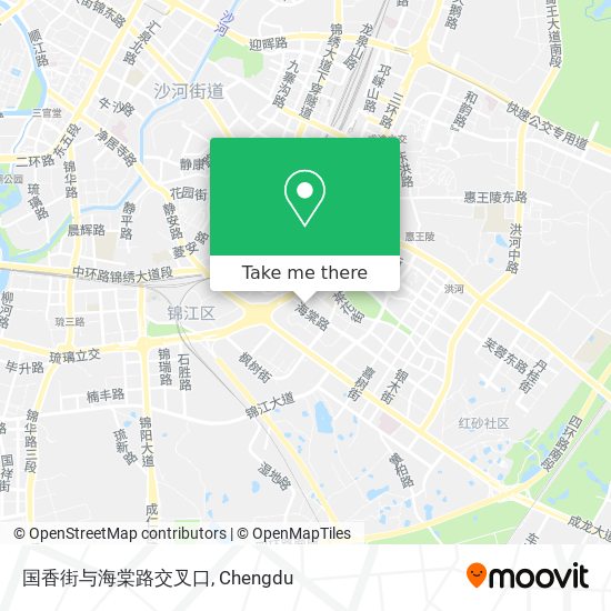国香街与海棠路交叉口 map