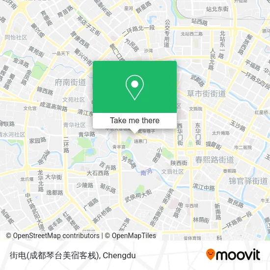 街电(成都琴台美宿客栈) map