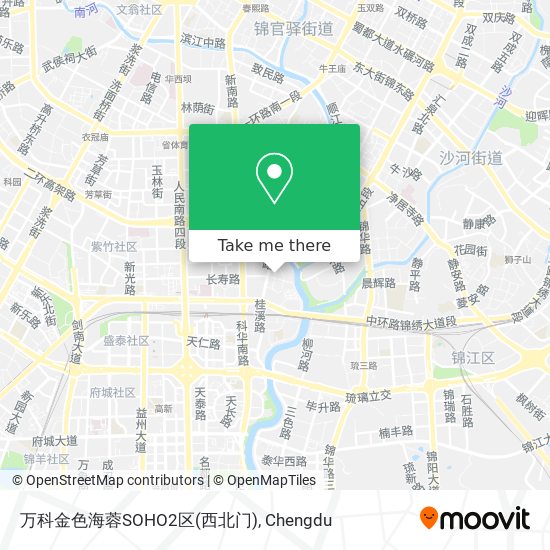 万科金色海蓉SOHO2区(西北门) map