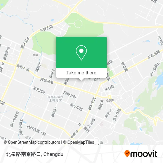 北泉路南京路口 map