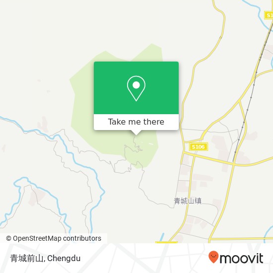 青城前山 map