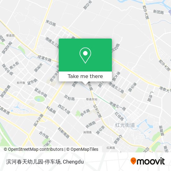 滨河春天幼儿园-停车场 map