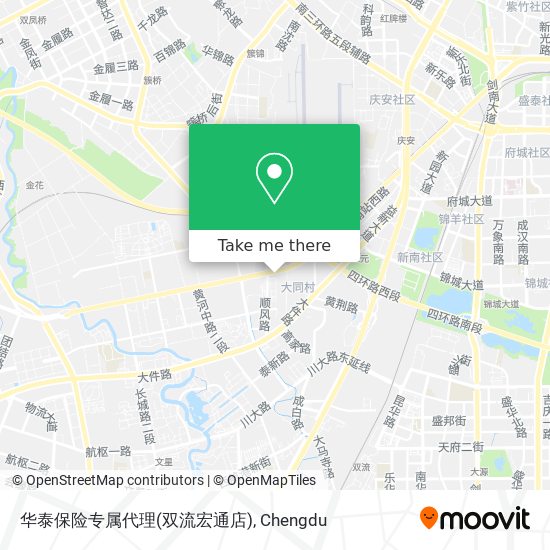 华泰保险专属代理(双流宏通店) map