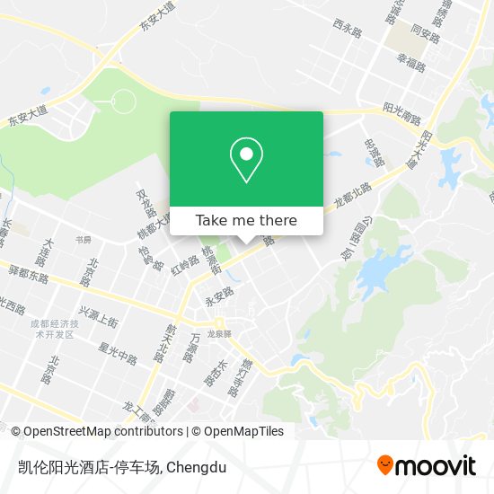 凯伦阳光酒店-停车场 map