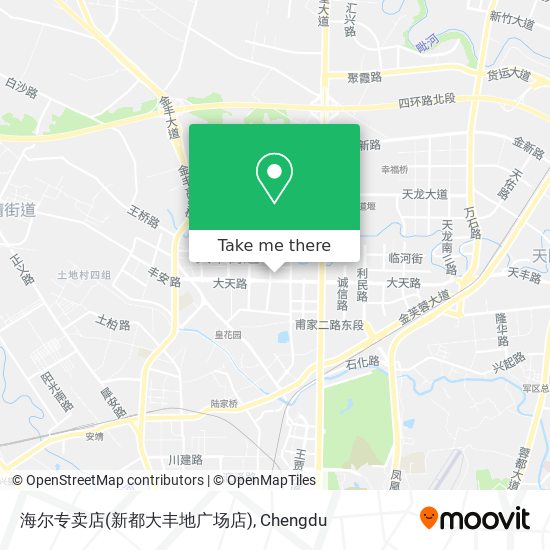 海尔专卖店(新都大丰地广场店) map