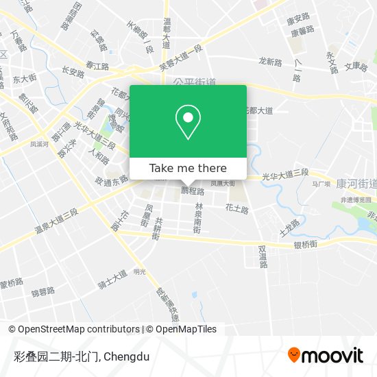 彩叠园二期-北门 map