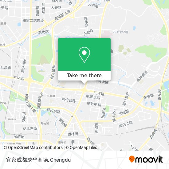 宜家成都成华商场 map