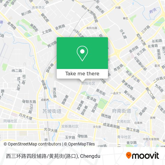 西三环路四段辅路/黄苑街(路口) map