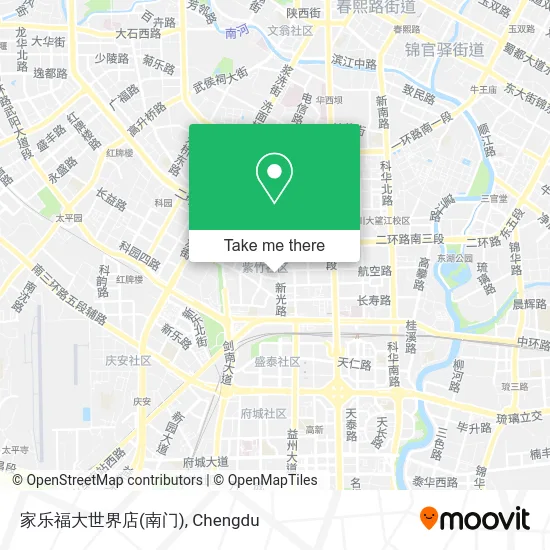家乐福大世界店(南门) map
