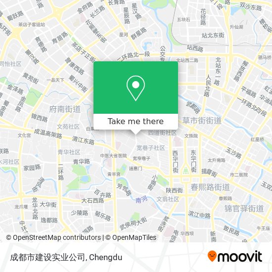 成都市建设实业公司 map