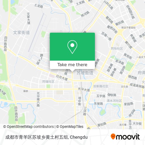 成都市青羊区苏坡乡黄土村五组 map