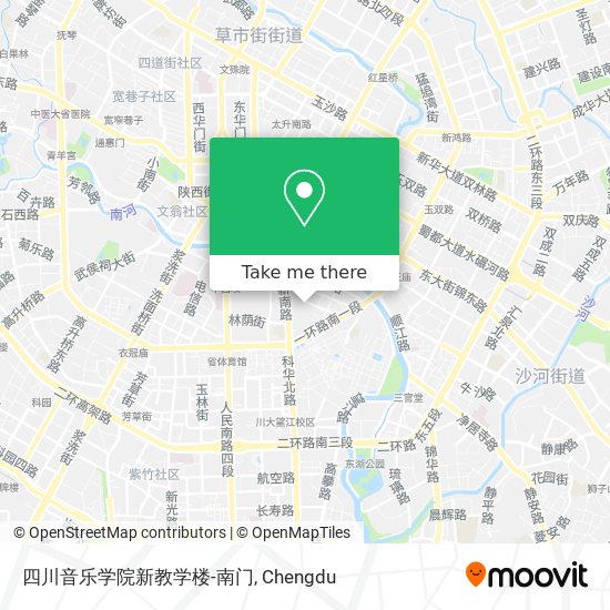 四川音乐学院新教学楼-南门 map