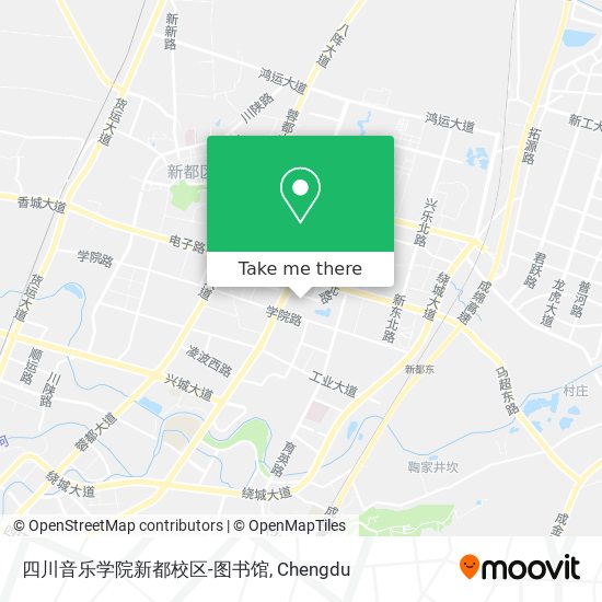 四川音乐学院新都校区-图书馆 map