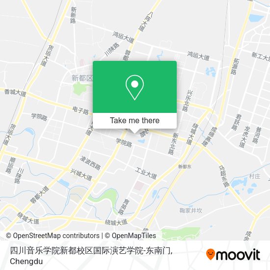 四川音乐学院新都校区国际演艺学院-东南门 map
