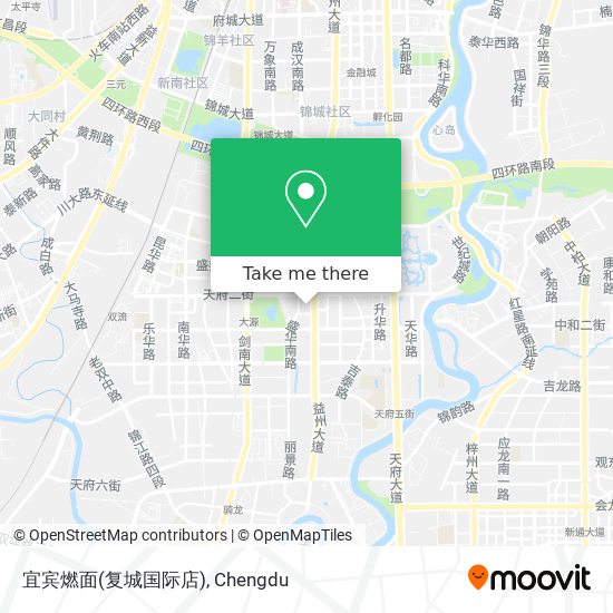 宜宾燃面(复城国际店) map