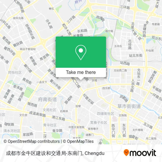 成都市金牛区建设和交通局-东南门 map