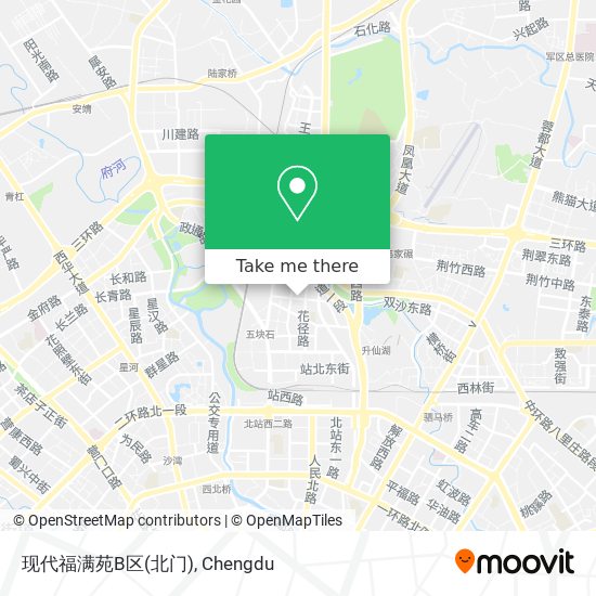 现代福满苑B区(北门) map