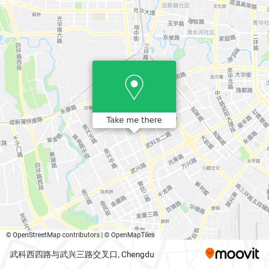 武科西四路与武兴三路交叉口 map