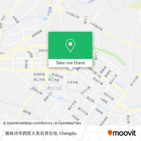 雅格诗华西医大美容养生馆 map