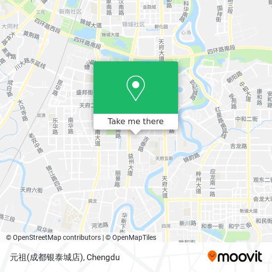 元祖(成都银泰城店) map