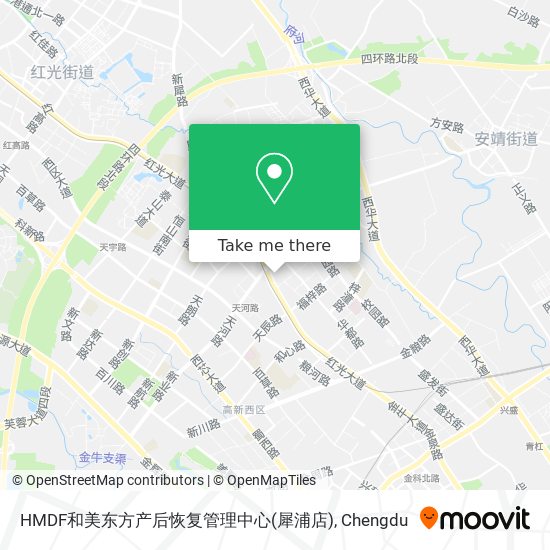 HMDF和美东方产后恢复管理中心(犀浦店) map
