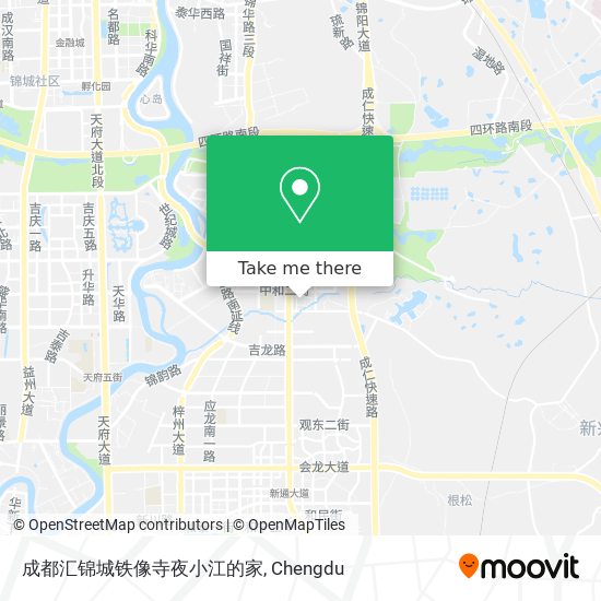 成都汇锦城铁像寺夜小江的家 map