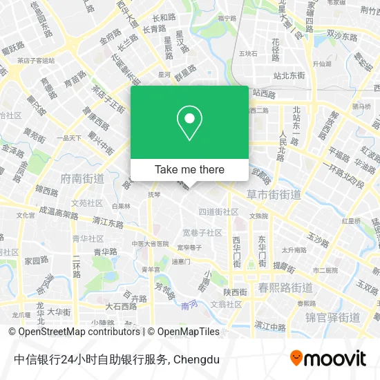 中信银行24小时自助银行服务 map