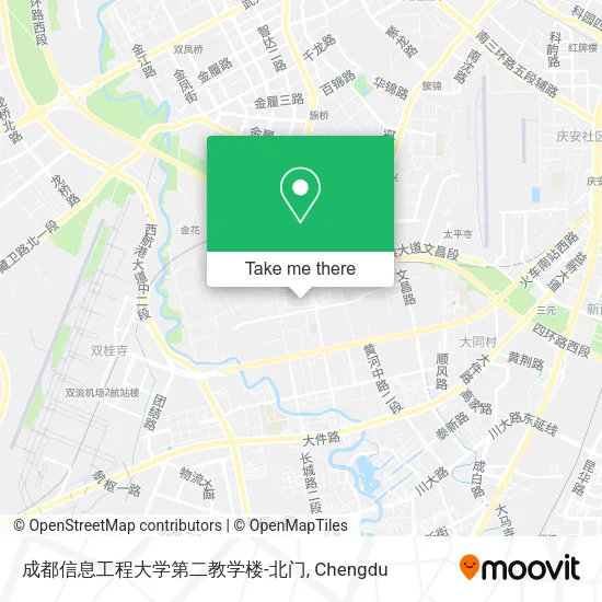 成都信息工程大学第二教学楼-北门 map