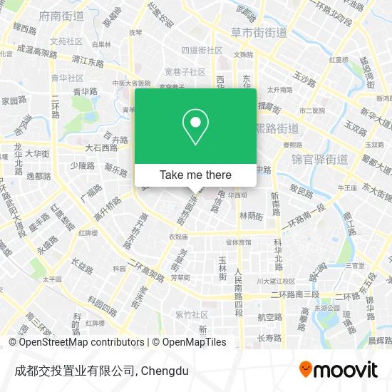 成都交投置业有限公司 map