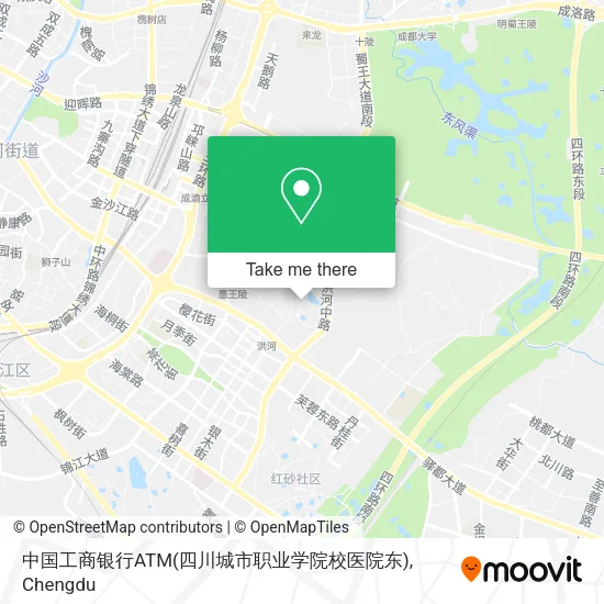 中国工商银行ATM(四川城市职业学院校医院东) map