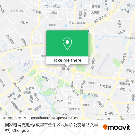 国家电网充电站(成都市金牛区八里桥公交场站八里桥) map