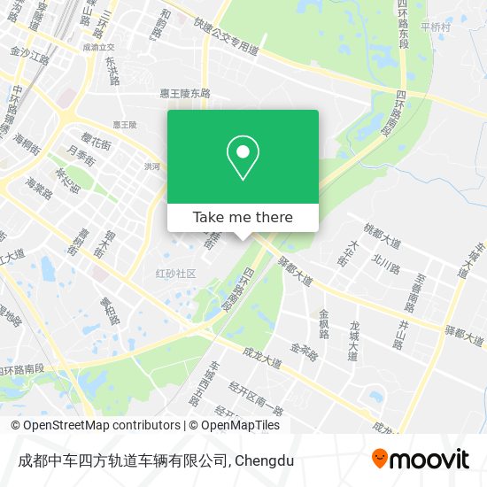 成都中车四方轨道车辆有限公司 map