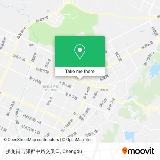 接龙街与驿都中路交叉口 map