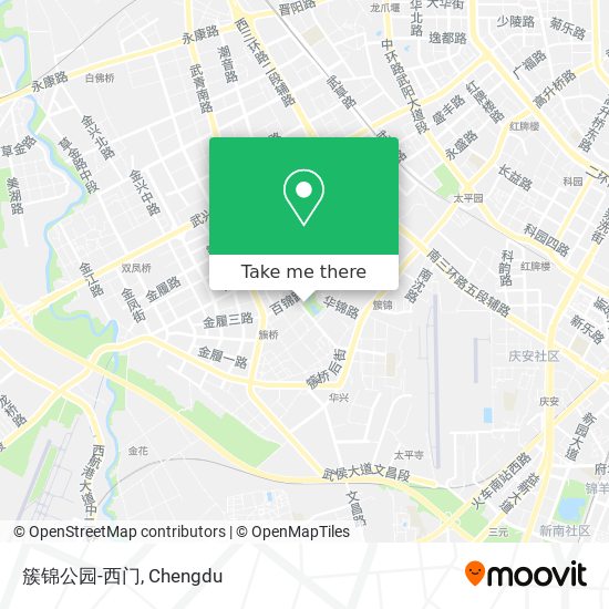 簇锦公园-西门 map