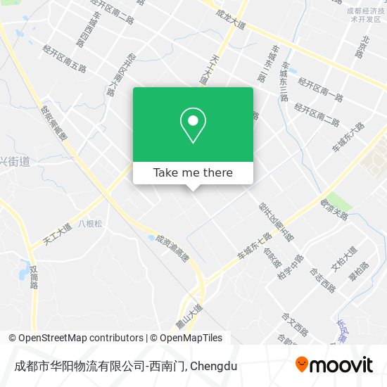 成都市华阳物流有限公司-西南门 map