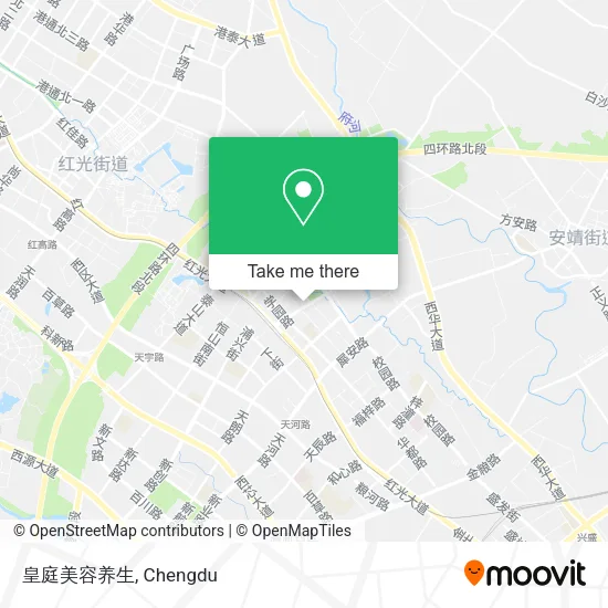 皇庭美容养生 map