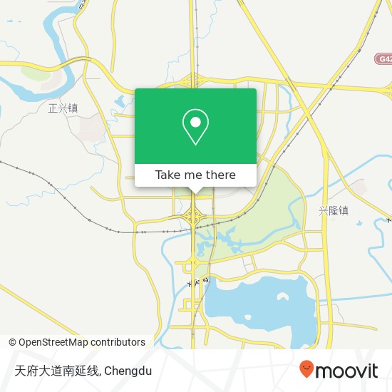 天府大道南延线 map